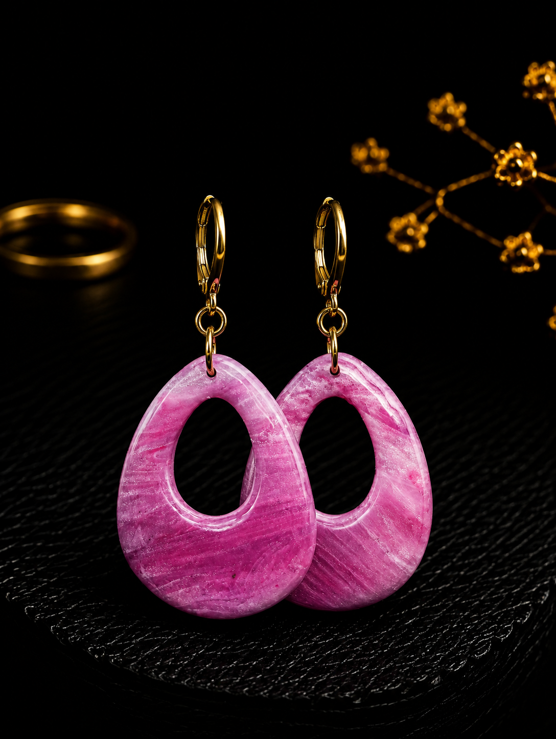 RÓŻOWA MGIEŁKA – KOLCZYKI HANDMADE 💗✨