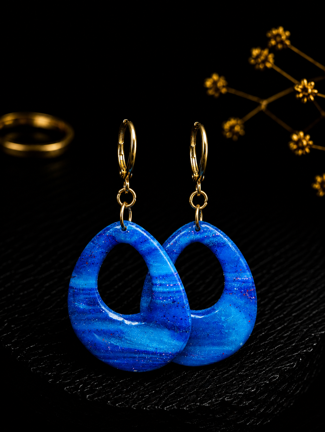 BŁĘKITNY HORYZONT – KOLCZYKI HANDMADE 💙✨