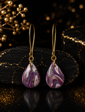 Kolczyki „Purpurowa Kropla” ✨💜